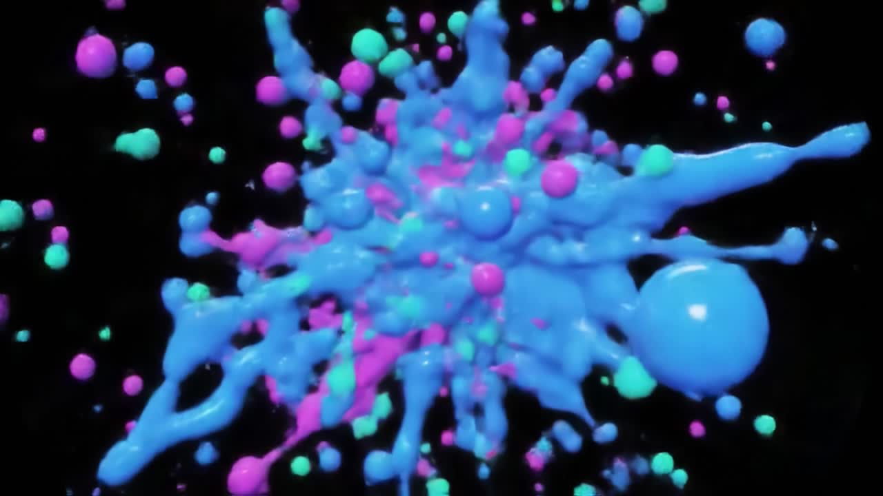 Colorful Paint Splash Explosion