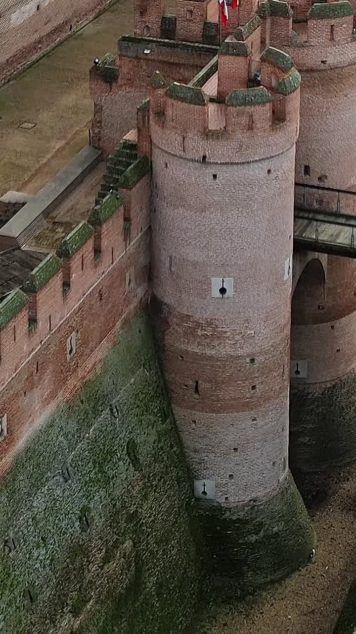 Pineta vicino al castello vista aerea