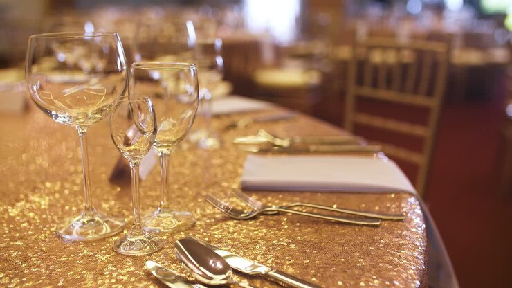 Decorated Table For Wedding Dinner 11