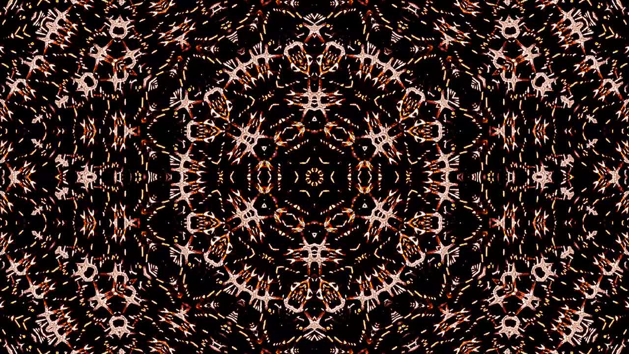 background Bright abstract light streaks set in full color kaleidoscope