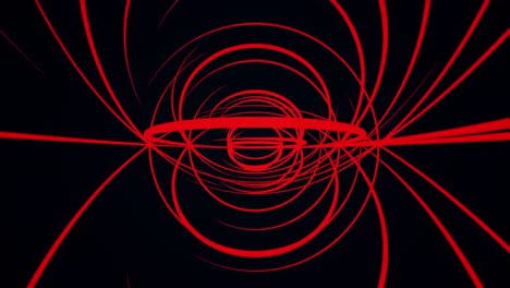 Abstract Red Spiral Pattern