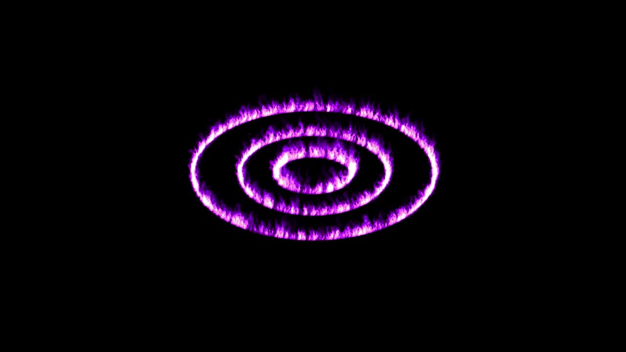 animación de partículas de color de llama gráficos de movimiento