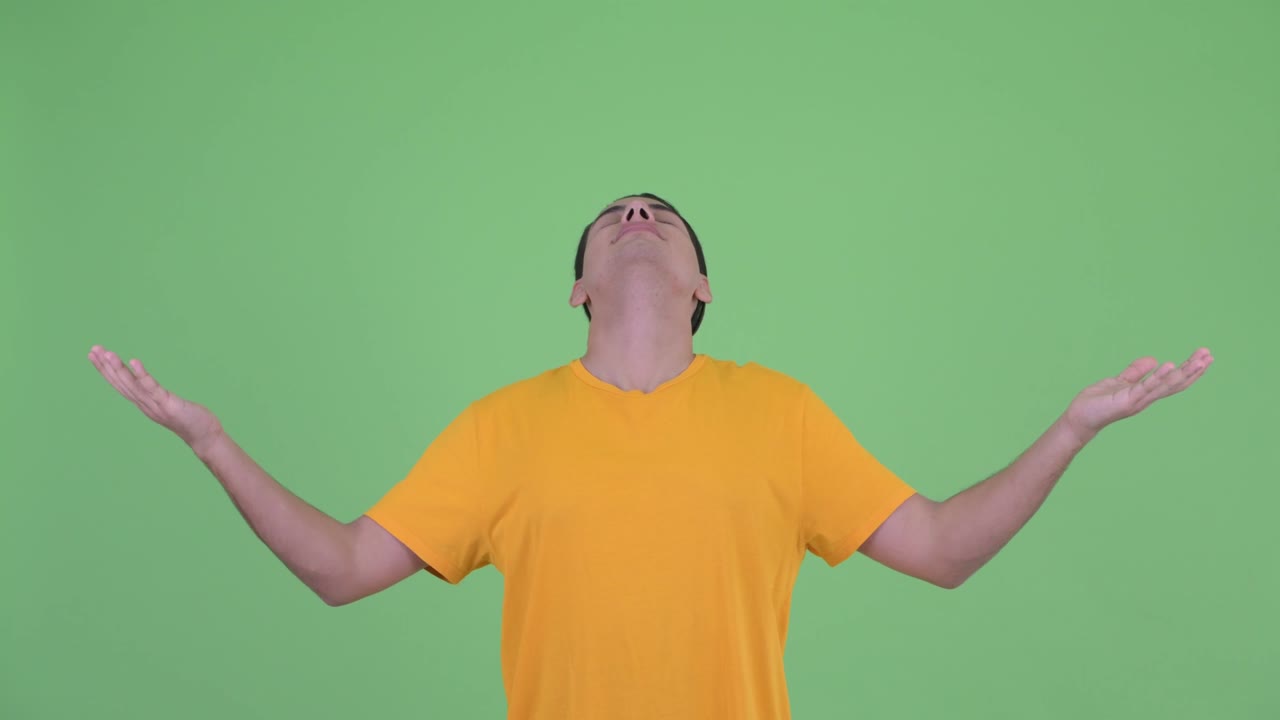 젊은 잘생긴 다민족 남자