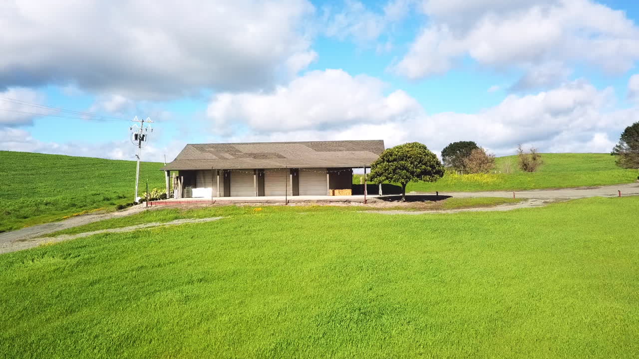 Vineyard drone flight over Sonoma, Napa County