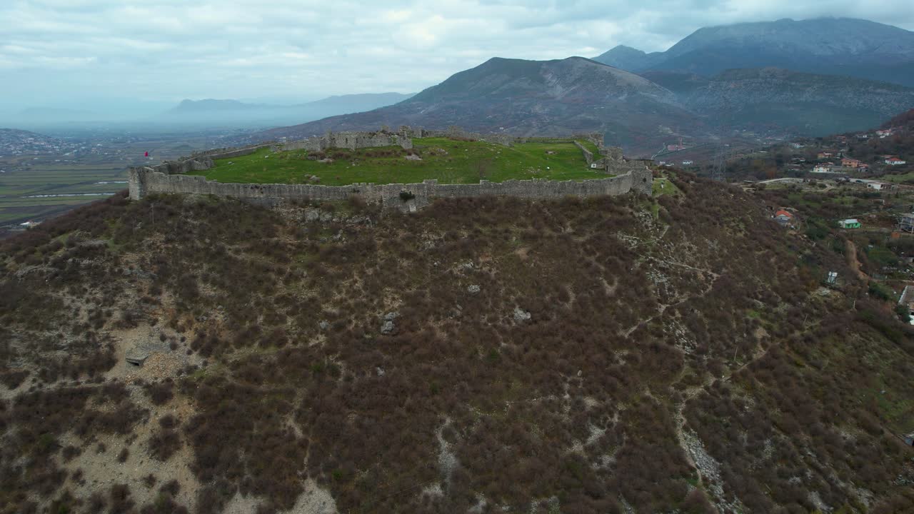 Lezha Castle: Ancient Stone Walls Stand Tall on a Hill, Witness to Illyrian Times, A Formidable Fortress in History's Battle