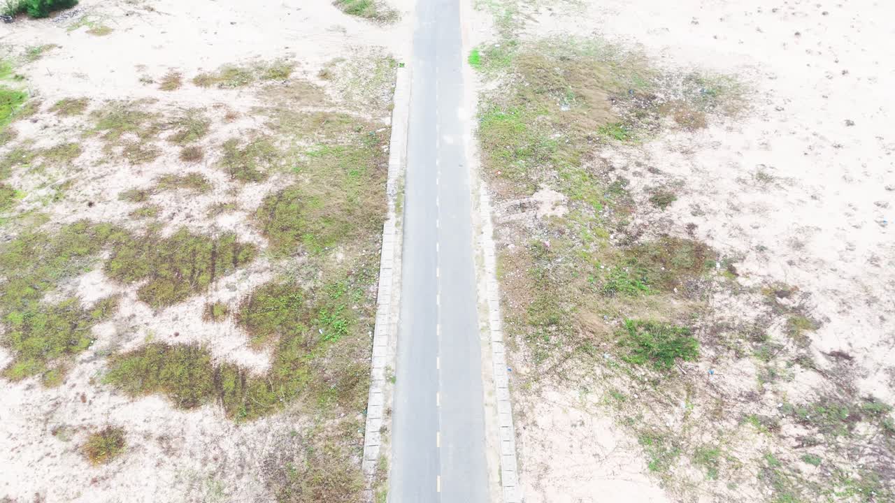 라 기 (la gi) 의 아름다운 해안선의 공중 풍경.