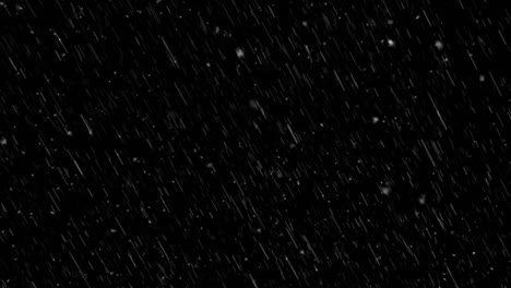 Animación-De-Nieve-Cayendo-Sobre-Fondo-Negro