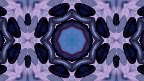 Abstract fractal flower pattern, kaleidoscope background, Mandala ornament flower loop video.