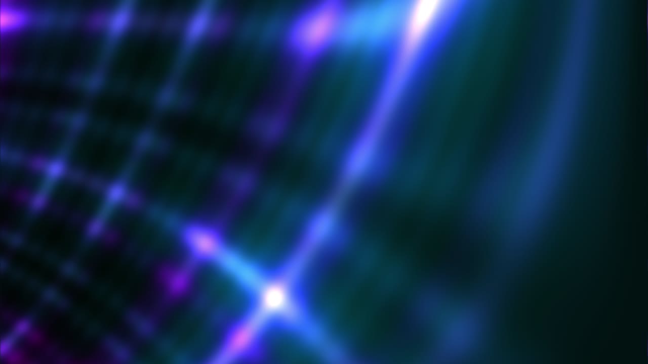 Glowing background with blurred colored lights, abstract loop video