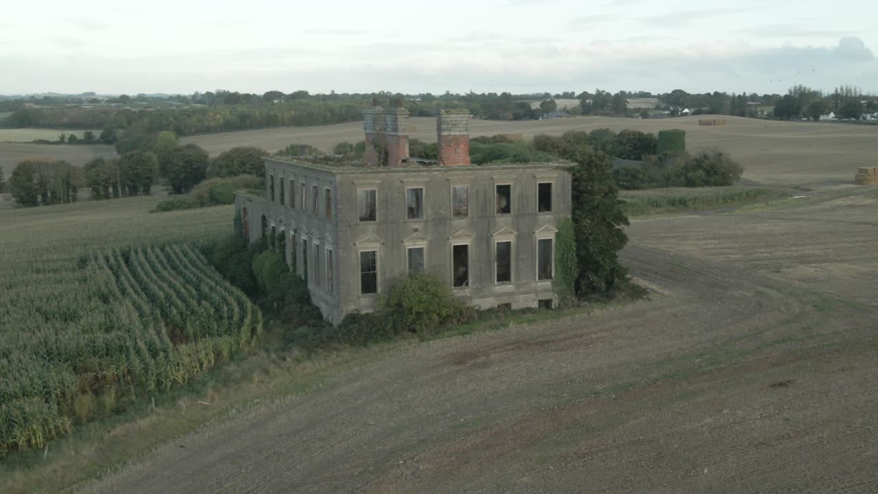 Stephenstown House Near Knockbridge In County Louth, Ireland. Aerial Shot