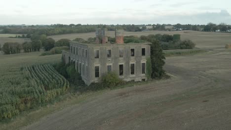 stephenstown house near knockbridge in county louth, ireland. aerial shot