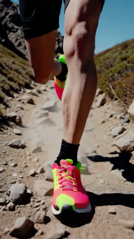 trail runner in action