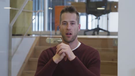 businessman working in modern office