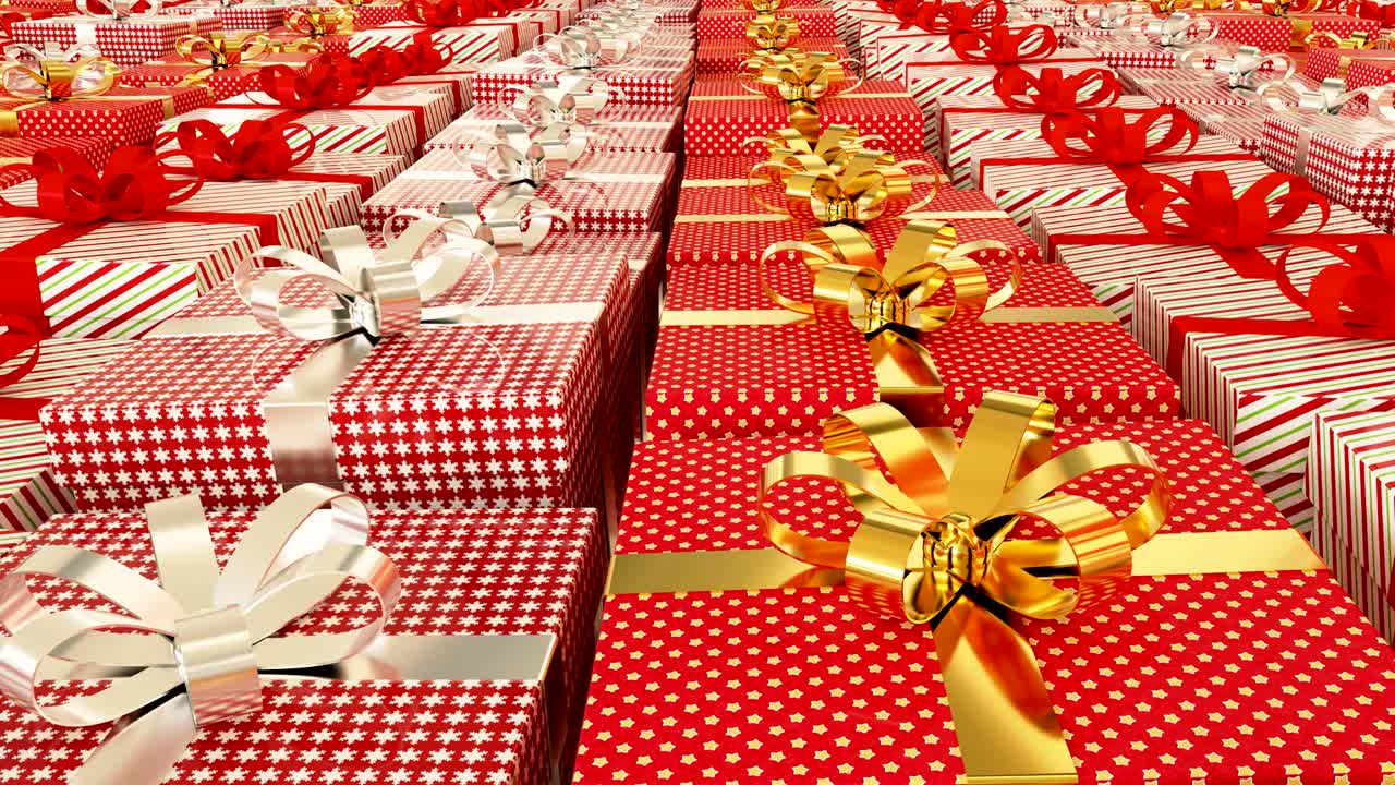 크리스마스 선물 쇼핑 컨셉