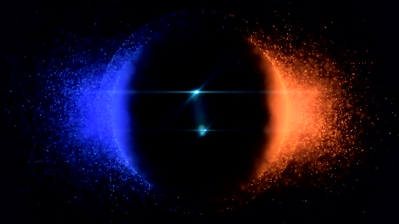 partículas brillantes de la esfera