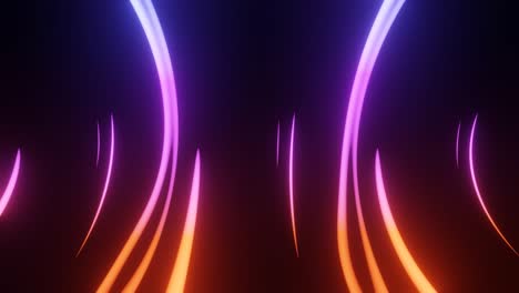 luces de neón brillantes fondo abstracto bucle sin costuras