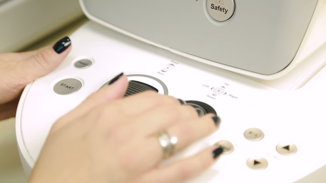 Equipment medicine concept. Close up of professional modern medical equipment in operating room