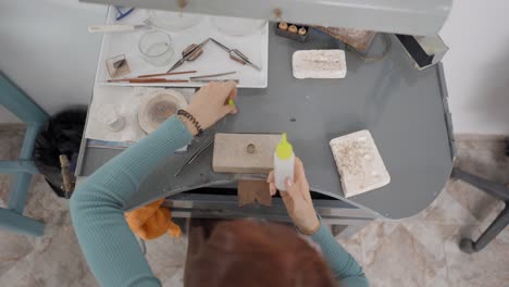 jeweler at work