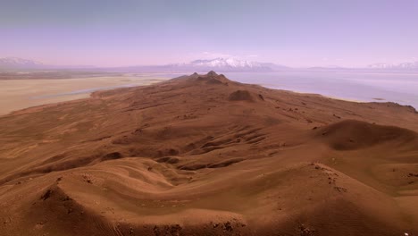 Vista-Aérea-De-Las-Montañas-En-Antelope-Park,-Salt-Lake-City,-Utah.