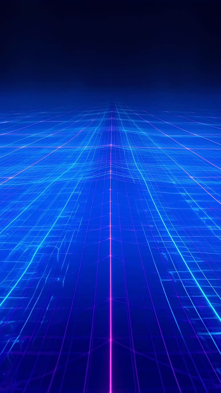 Retro-futuristico Sci-Fi Retrowave Griglia Neon 4K