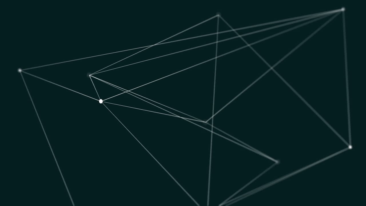 video generado digitalmente de la línea geométrica