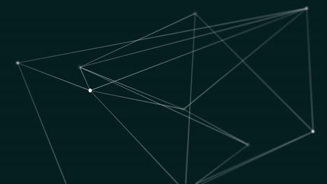 video generado digitalmente de la línea geométrica