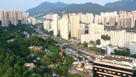 hyperlapse of a highway in an urban area with mountains around during the day