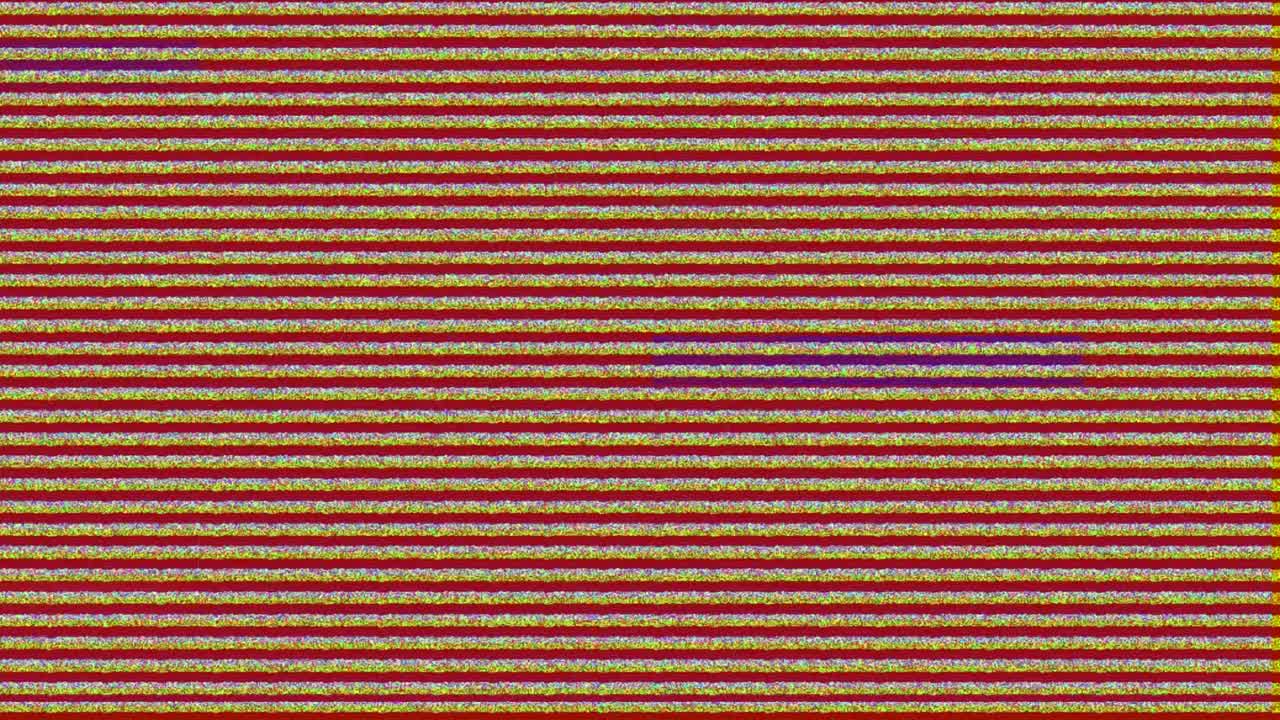 Digital animation of tv static noise effect against red background