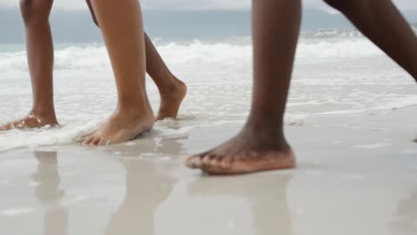 Family-enjoying-free-time-by-the-sea