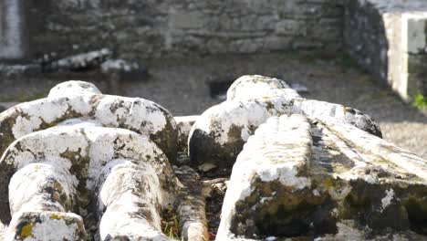 Dos-Efigies-De-Piedra-En-La-Tumba-Del-Altar-Cerca-De-La-Catedral-De-San