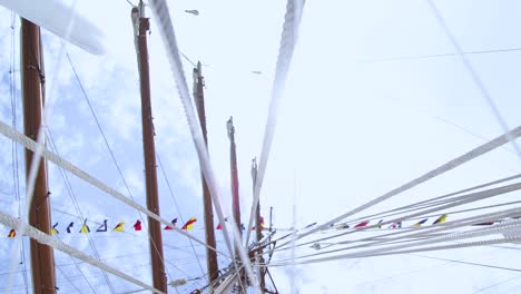 flag detail of portuguese ship navio escola sagres from portugal