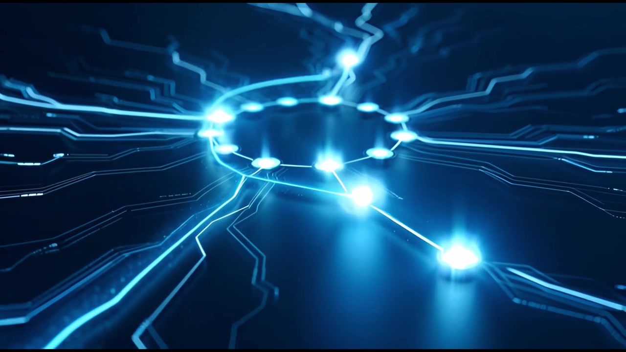 Data Flowing Through a Digital Circuit Board Network