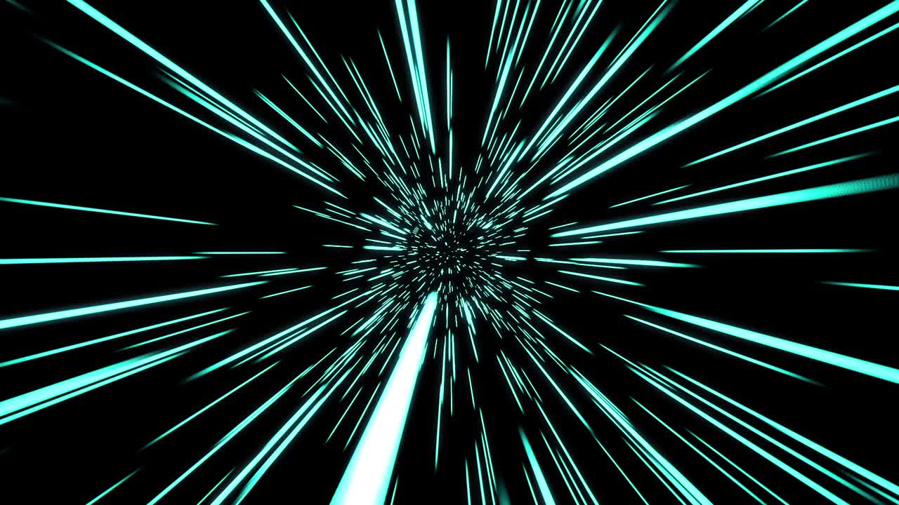 추상적인 워프 스피드 터널