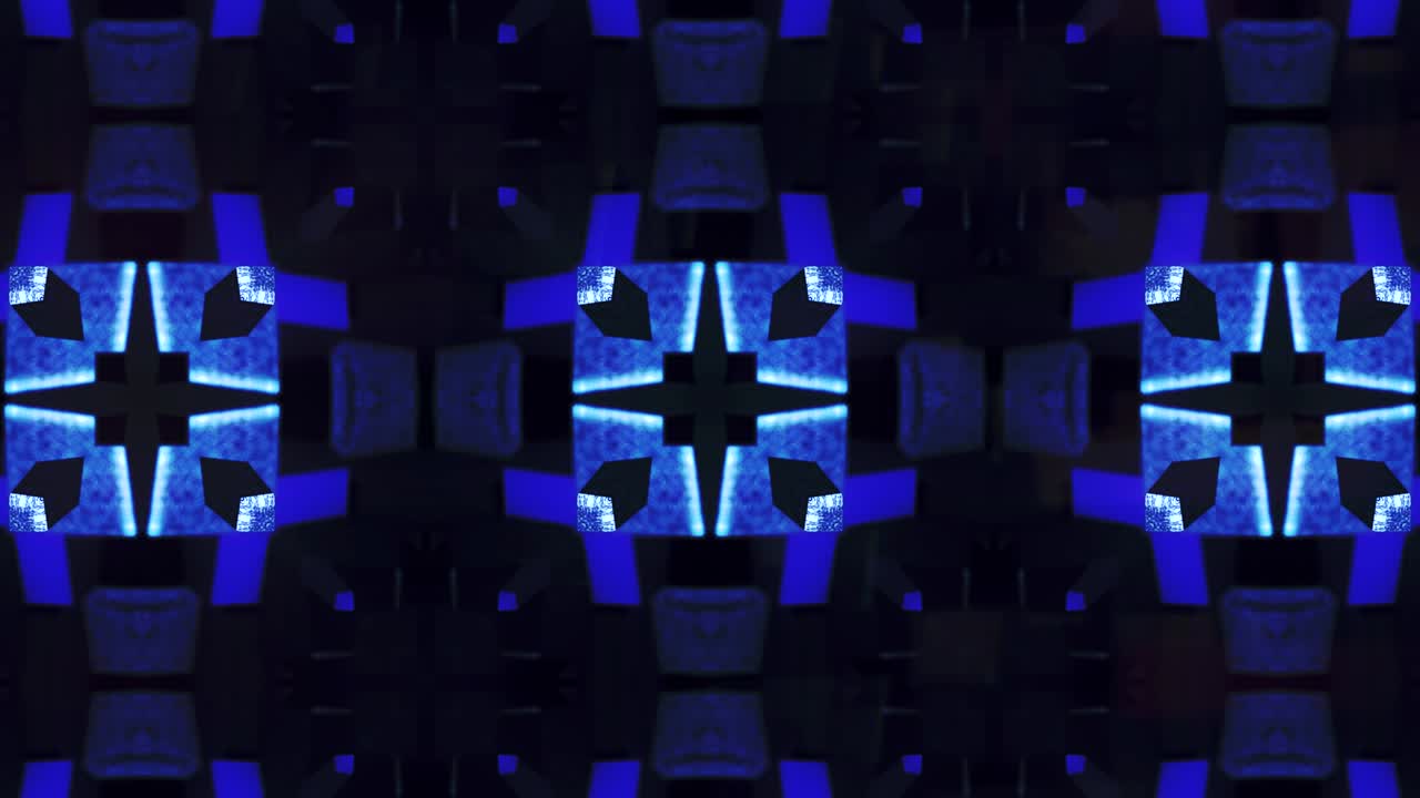 kaleidoscopio en movimiento. gráficos en movimiento de 4k