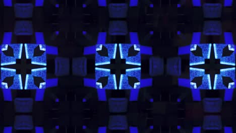 kaleidoscopio en movimiento. gráficos en movimiento de 4k