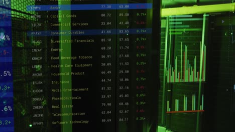 Animation-of-statistics,-stock-market-and-financial-data-processing