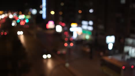 la vida de la ciudad por la noche