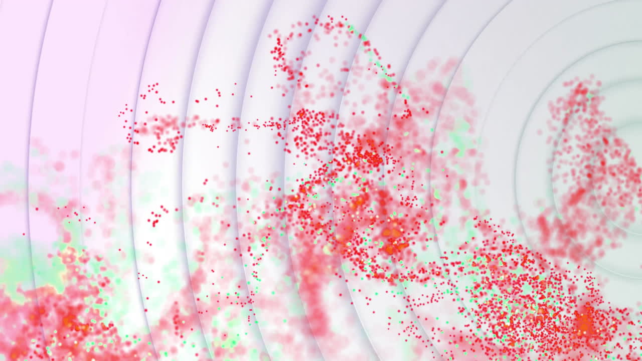 Animation of red spots over white circles