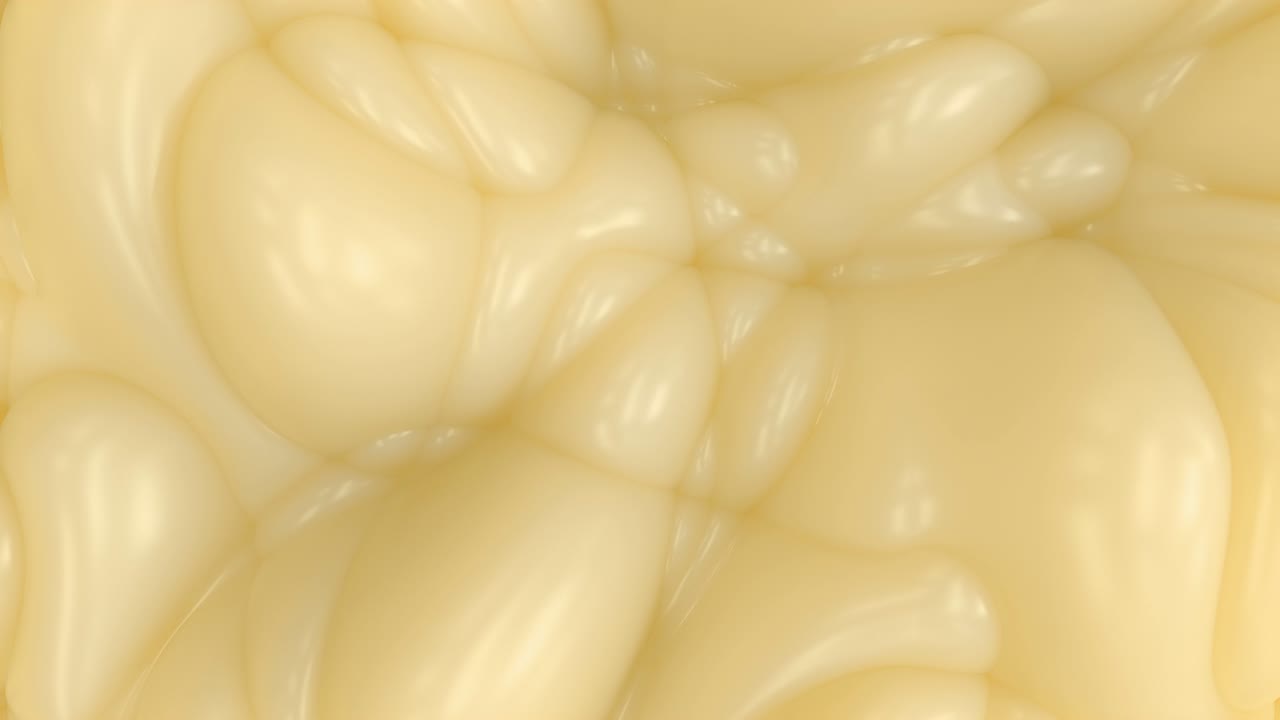 3D abstraktní pozadí v pastelových barvách ve smyčce. Vlnitý povrch s vlnkami. Trendy zářivá konvexní textura, módní textilie, pohybová grafika, animovaná elastická textura.