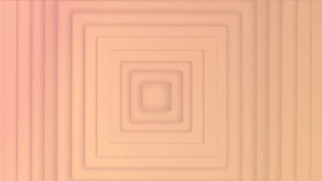 Animace béžových čtverců pohybujících se na béžovém pozadí.