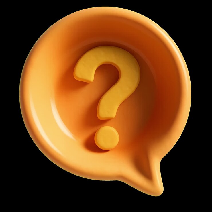 3D question mark speech bubble animation isolated asset, transparent 4K video, alpha channel, ProRes