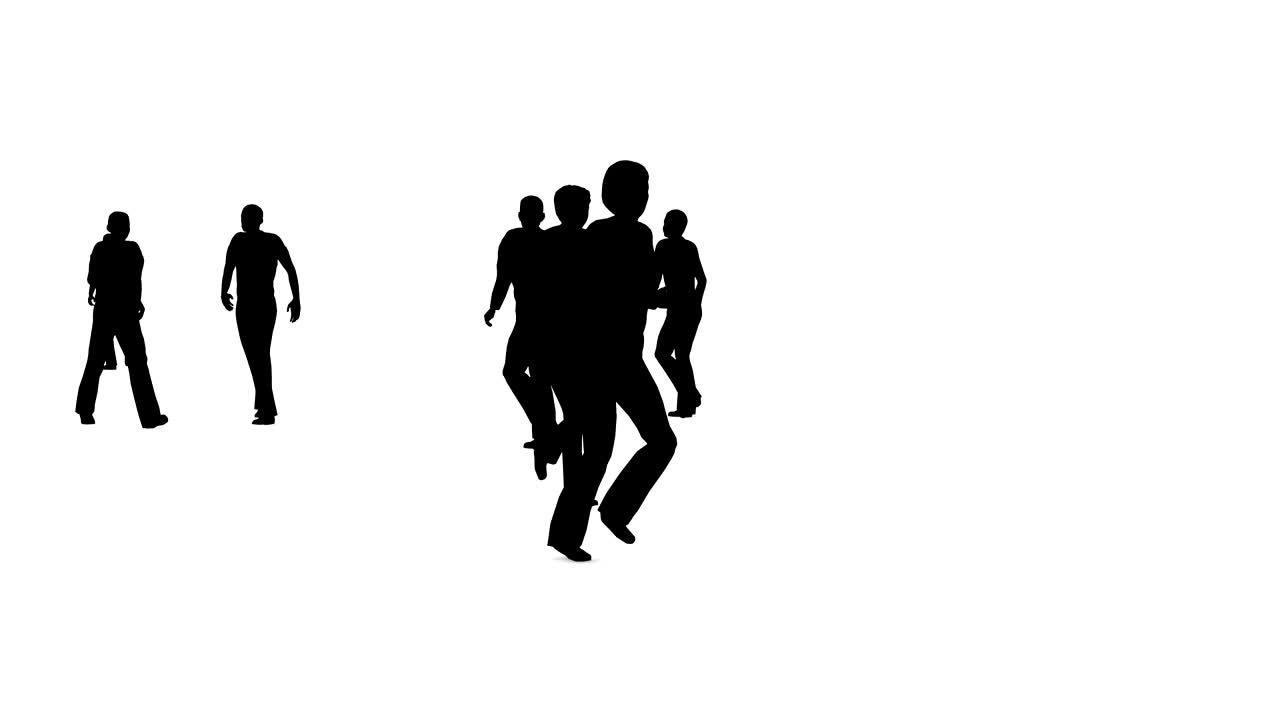 4k multitud de personas se trasladó a caminar en blanco