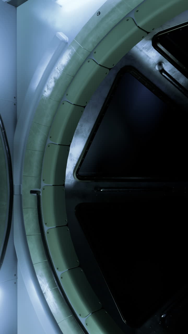 Space entrance with large doors in a modern environment at a research facility