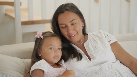 mother and daughter enjoying time together