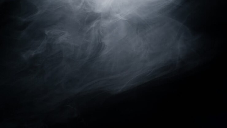 Haze smoke swirling on black background 08