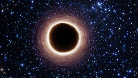 black hole in space