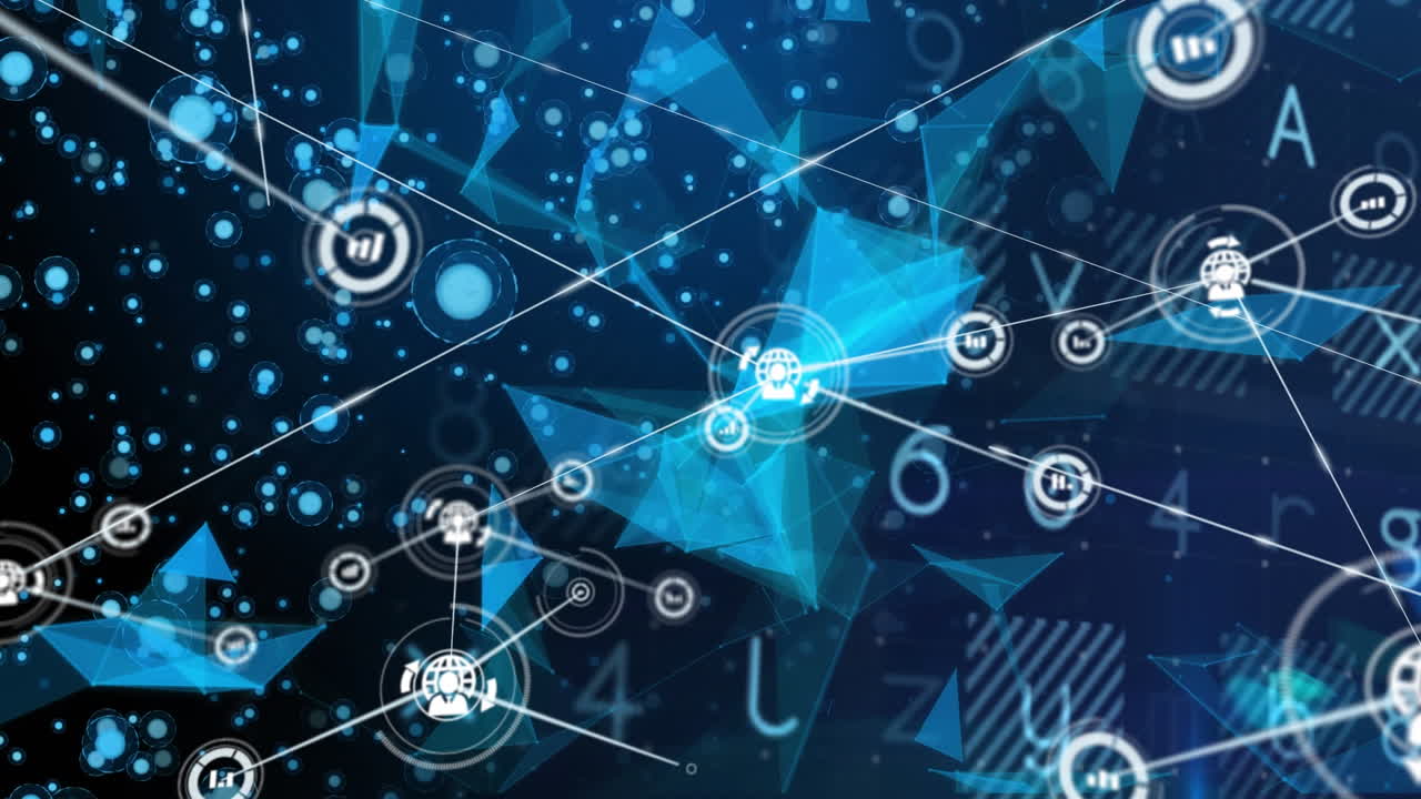 해군 배경의 모양과 글자에 대한 연결의 애니메이션