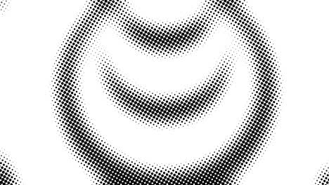 medio tono de muchos puntos, fondo abstracto generado por computadora, fondo de renderización 3d con efecto de ilusión óptica