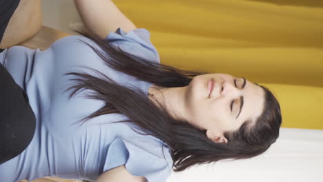 Vertical-video-of-The-meditating-woman.