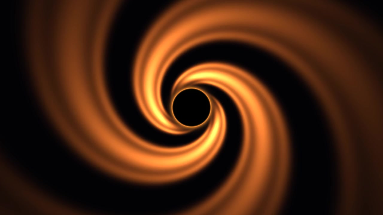 Sfondo energetico di eclissi solare scura con un affascinante vortice cosmico. Perfetto per progetti che richiedono uno sfondo celeste drammatico o elementi visivi a tema energetico.
